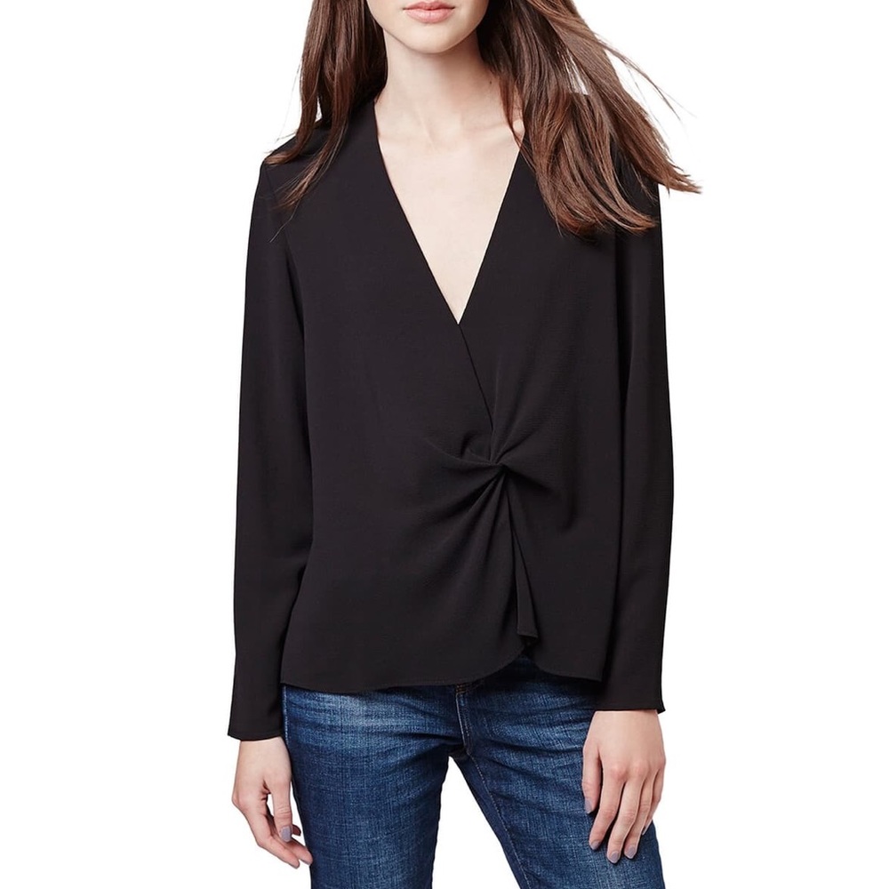 Topshop Deep-V neck Blouse